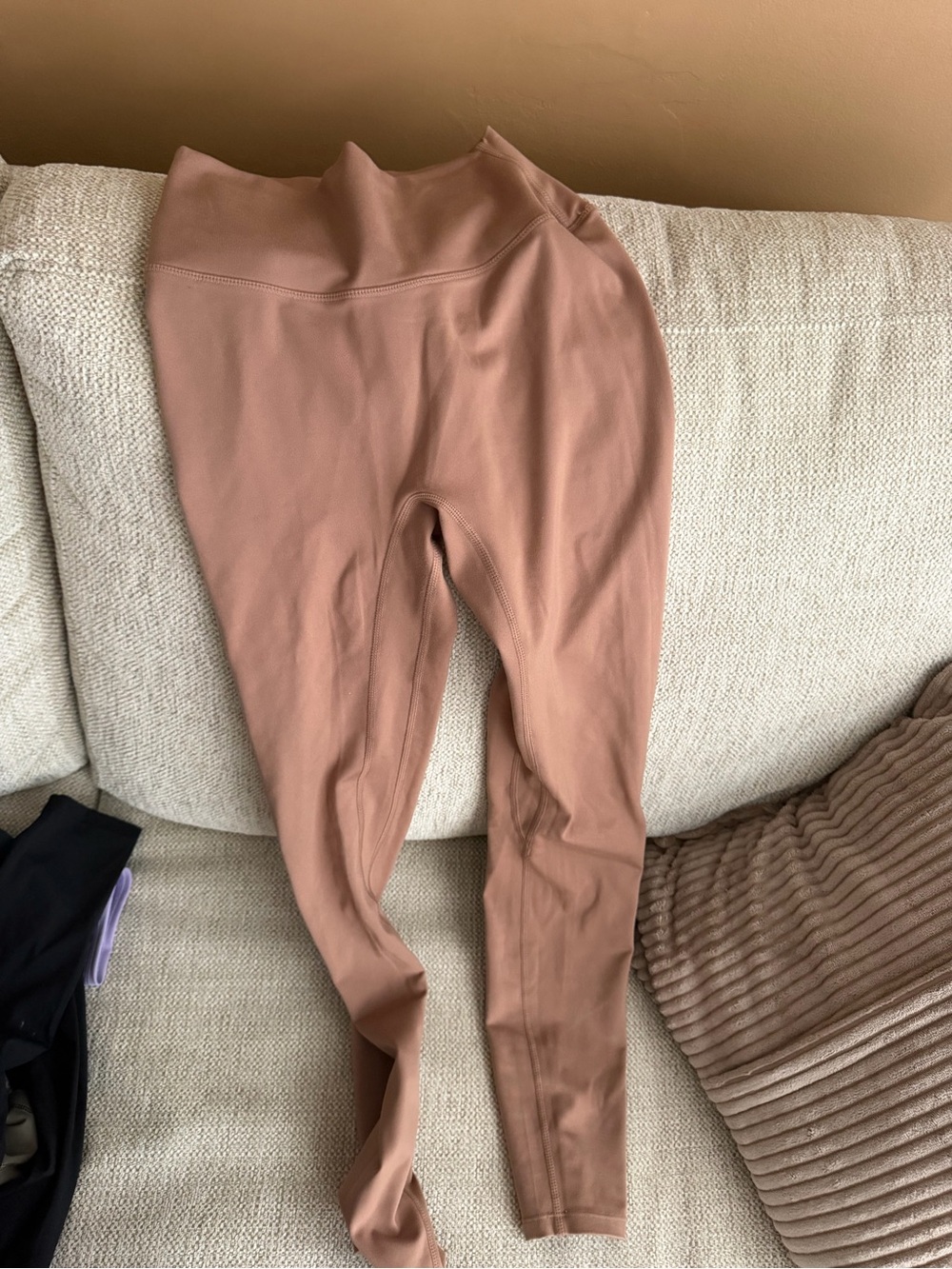 High-Waist CSB tan camel Leggings